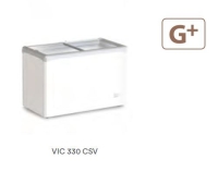 Congelador Horizontal Tapa Cristal VIC 330 CSV Eurofred